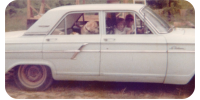 9 year old driving 64 Ford Fairlane